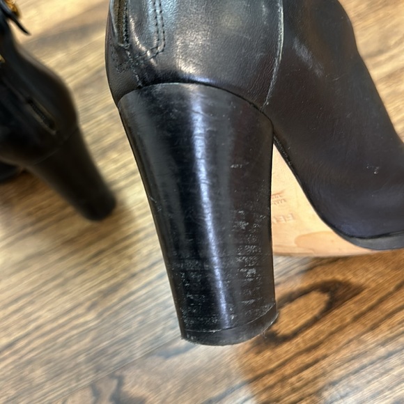 Fendi Black Leather Buckle Ankle Boots - Picture 7 of 9